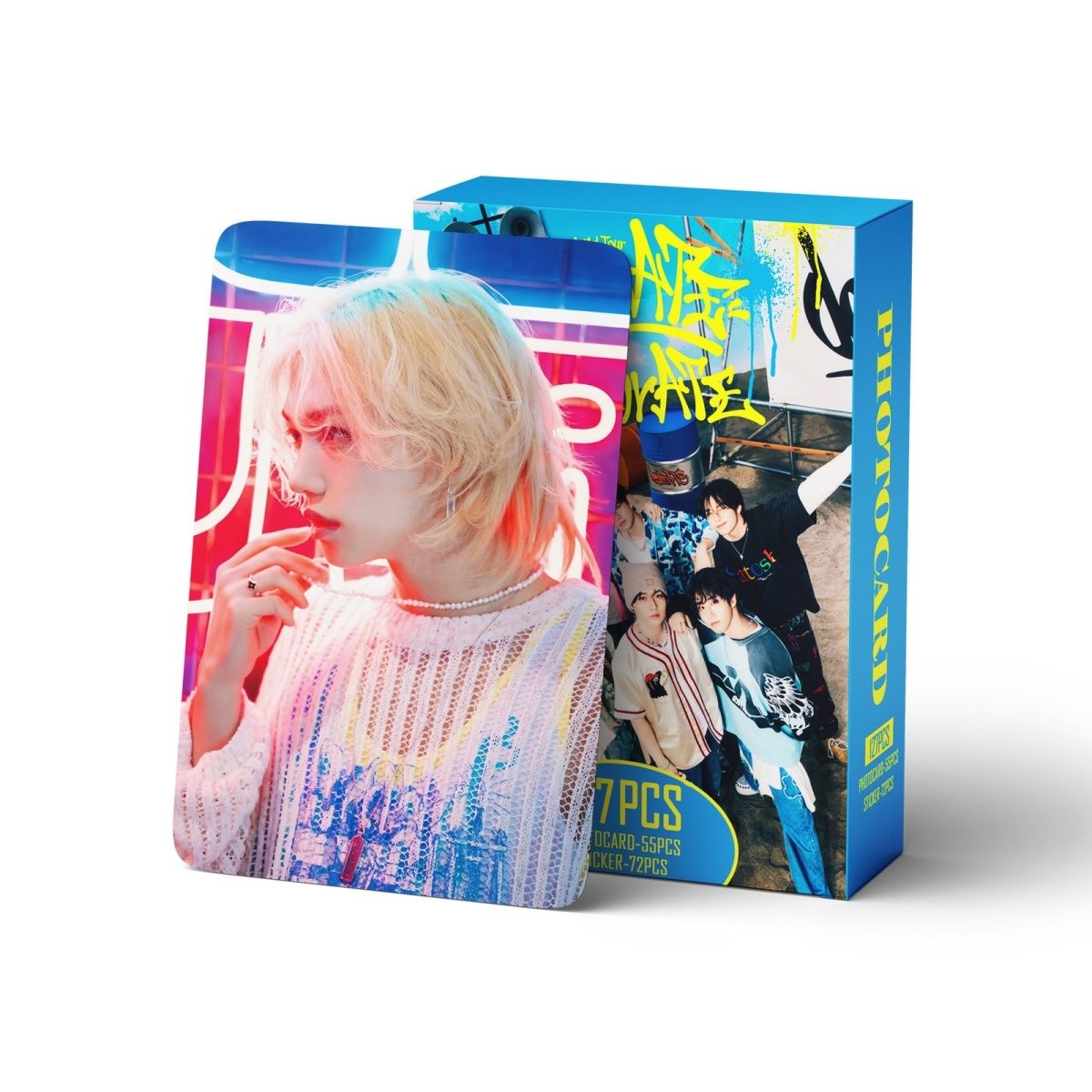 STRAY KIDS MERCH FOTOKARTEN 127 STÜCK DominATE CelebraATE (55 KARTEN + 72 AUFKLEBER)