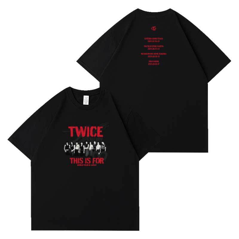 TWICE THIS IS FOR T-SHIRT AND CROPPED 100% COTTON