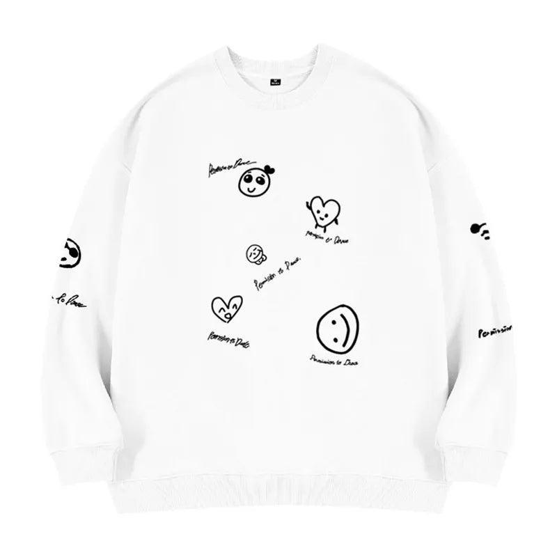 BTS PERMISSION TO DANCE sweatshirt (schwarz/weiß)