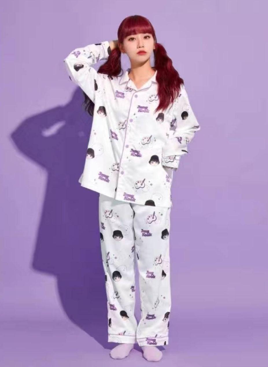 BTS MERCH TINY TAN MIC DROP PAJAMAS (all members)