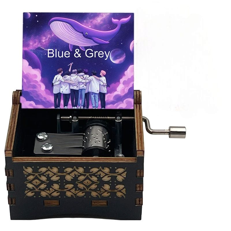 BTS Musikbox Blau & Grau