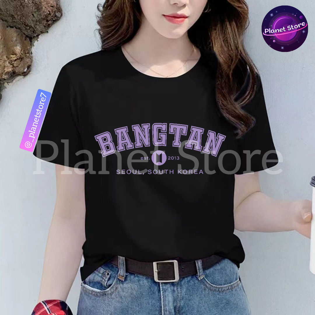 BANGTAN T-SHIRT 100% COTTON (Black and White)