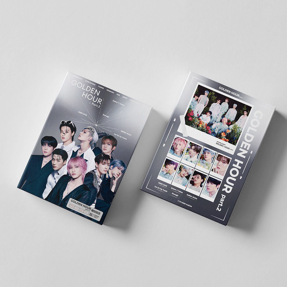 PHOTOCARDS ATEEZ 11th MINI ALBUM GOLDEN HOUR part.2 55 PCS