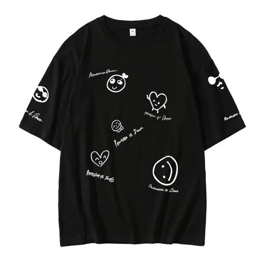 BTS Permission to Dance T-Shirt 100% Cotton [Size Large]