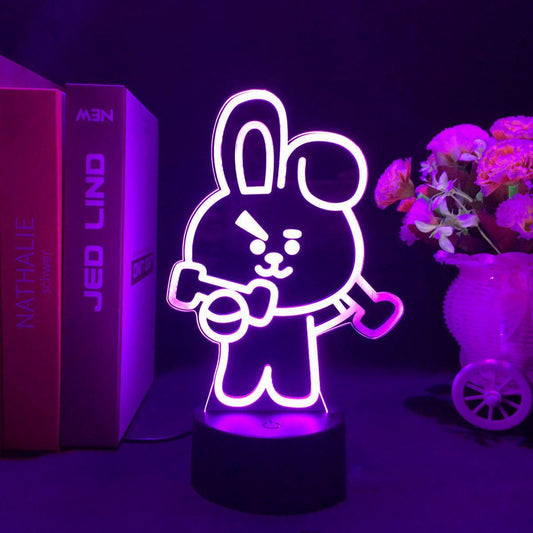 BT21 LAMP LED FARBWECHSELNDES LICHT (16 FARBEN) MIT FERNBEDIENUNG