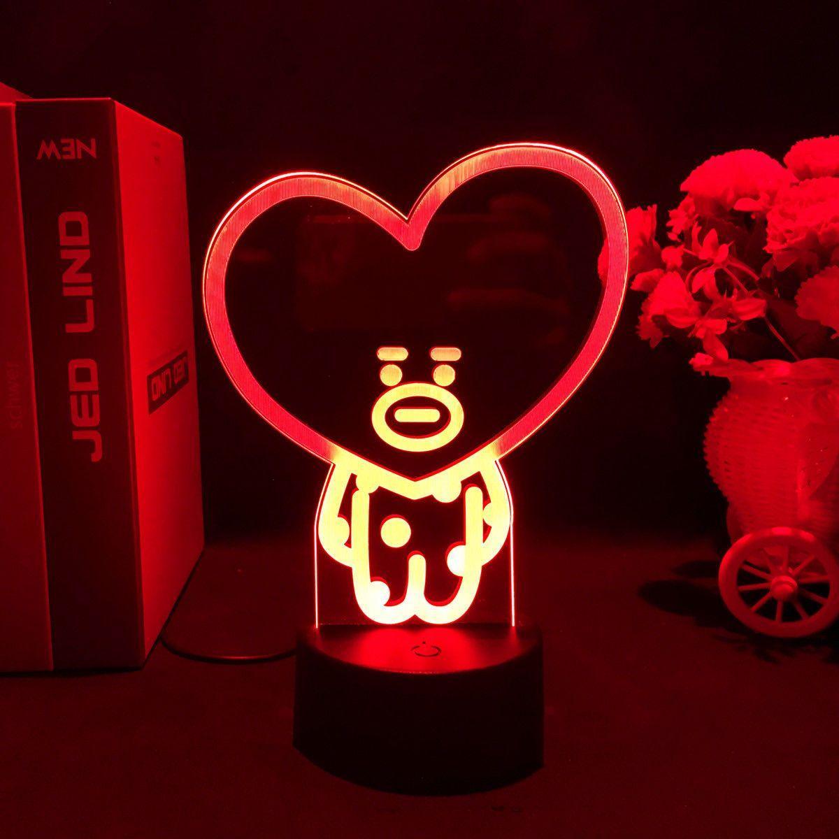 BT21 LAMP LED FARBWECHSELNDES LICHT (16 FARBEN) MIT FERNBEDIENUNG