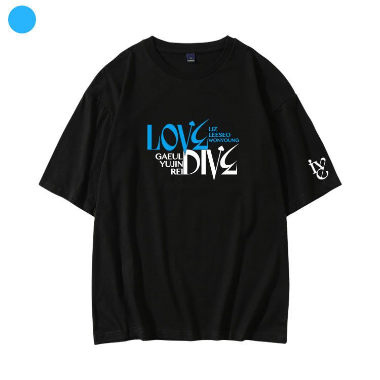 IVE MERCH LOVE DIVE 100% COTTON T-SHIRTS (various colors)