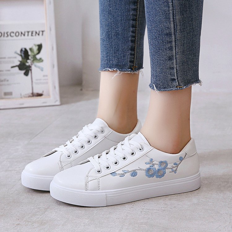 FLOWER WOMEN'S SNEAKERS (blue and pink)