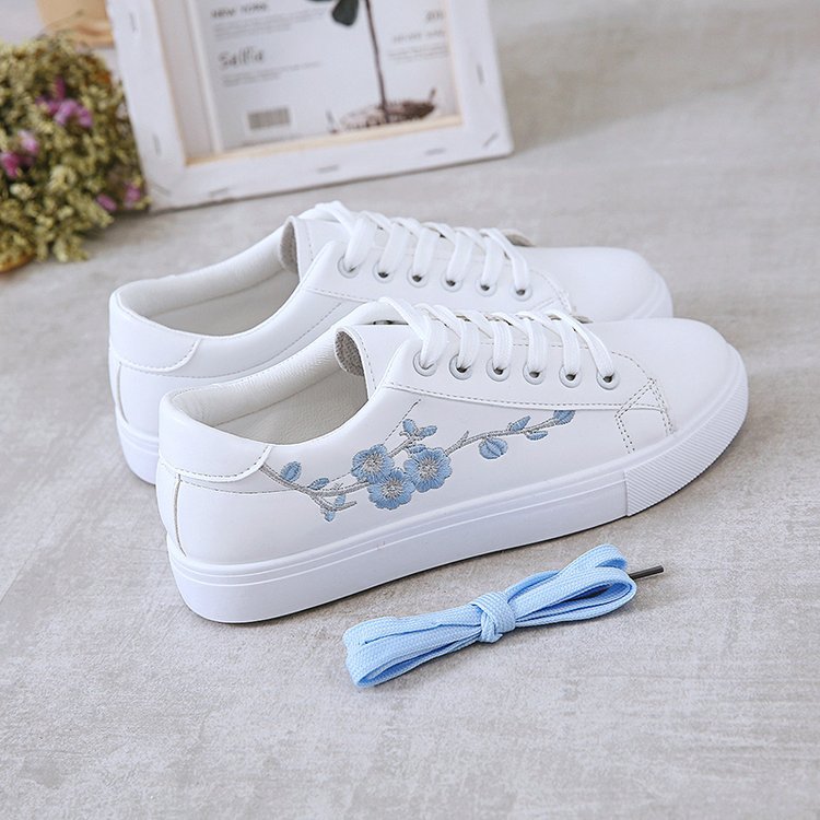 FLOWER WOMEN'S SNEAKERS (blue and pink)