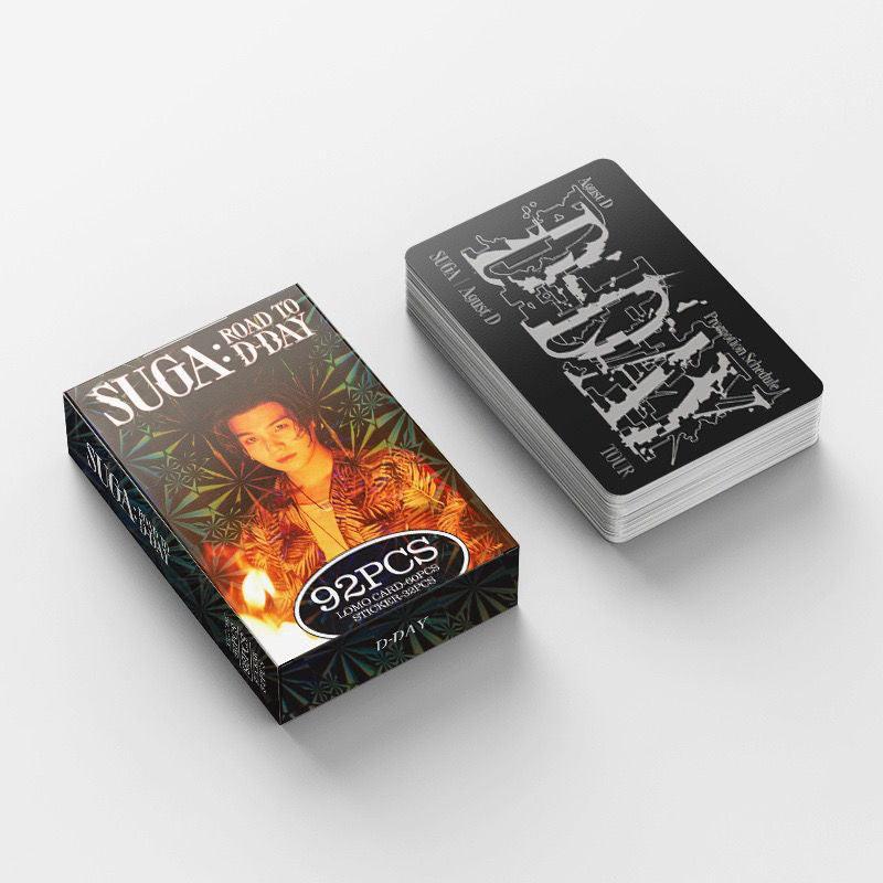 PHOTOCARDS SUGA: ROAD TO D'DAY 92 PCS (60 PHOTOCARDS + 32 STICKERS)