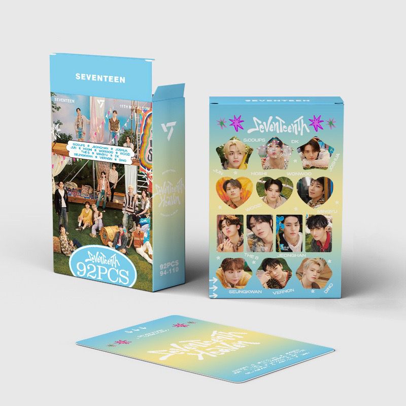SEVENTEEN SeventeenTh KITS 92 PIECES (60 PHOTOCARDS + 32 ADHESIVES)