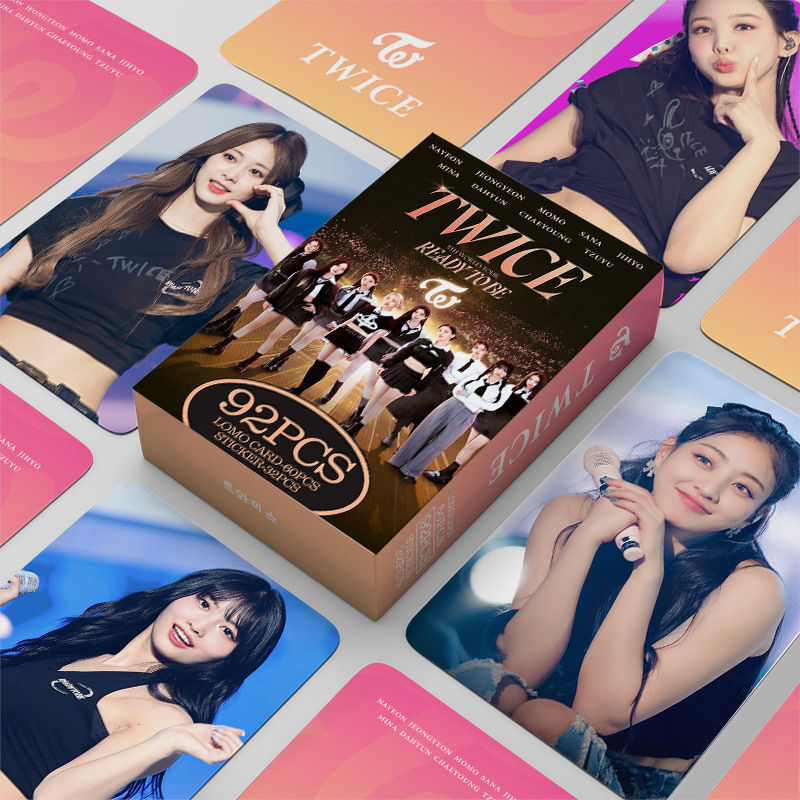 PHOTOCARDS TWICE READY TO BE - 92 PCS (60 PHOTOCARDS + 32 STICKERS)