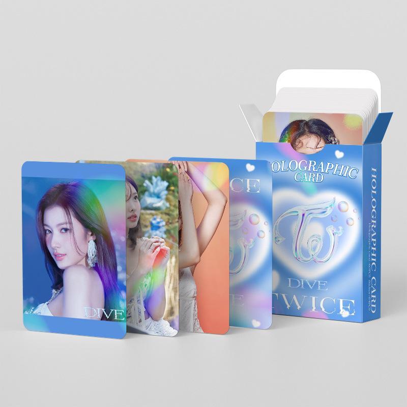 TWICE DIVE KIT - 124 PCS (60 HOLOGRAPHIC PHOTOCARDS + 64 STICKERS)