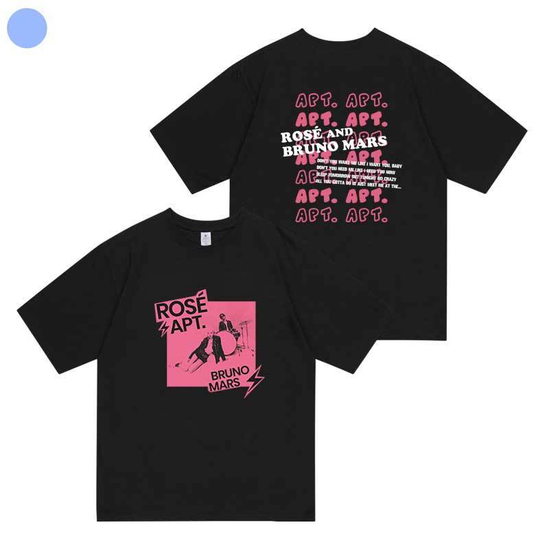 ROSÉ (BLACKPINK) AND BRUNO MARS APT T-SHIRT 100% COTTON