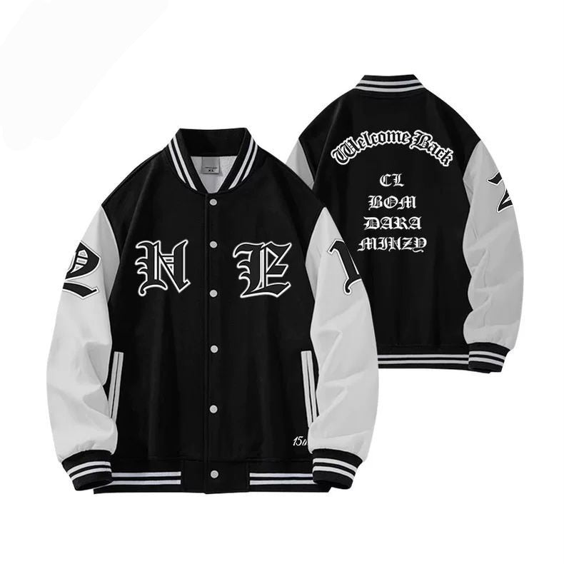 2NE1 WELCOME BACK COLLEGE SWEATSHIRTS AND COAT