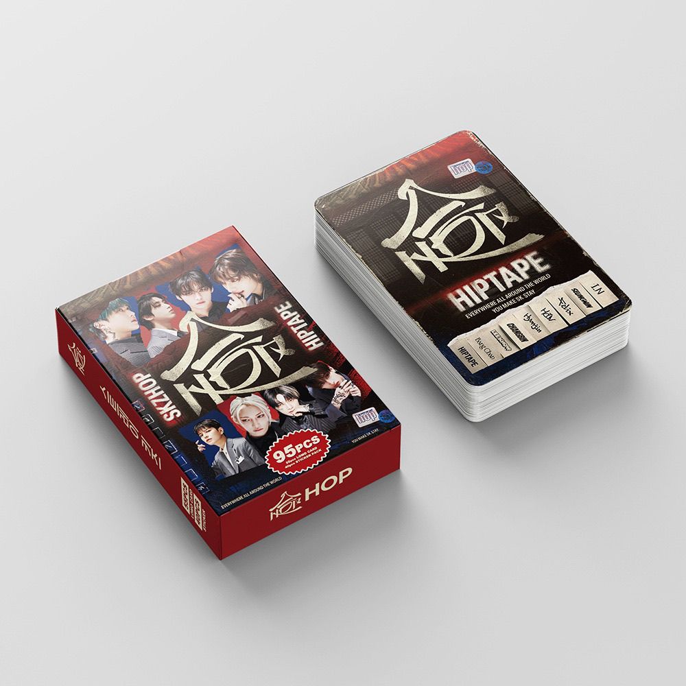 FOTOKARTEN STRAY KIDS HOP KIT 95 STÜCK (55 FOTOKARTEN + 40 STICKER)