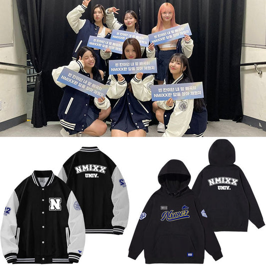 NMIXX COLLEGE SWEATSHIRTS AND JACKETS
