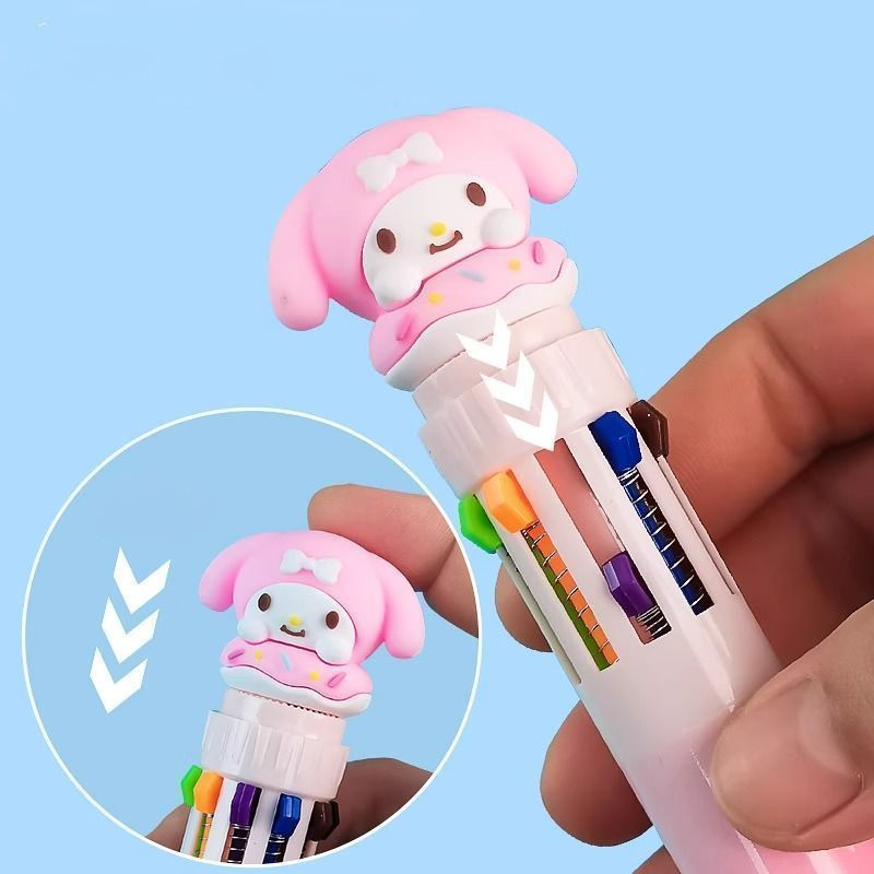 Hello Kitty Gang 10 Colors Pen Kit 6 PCS