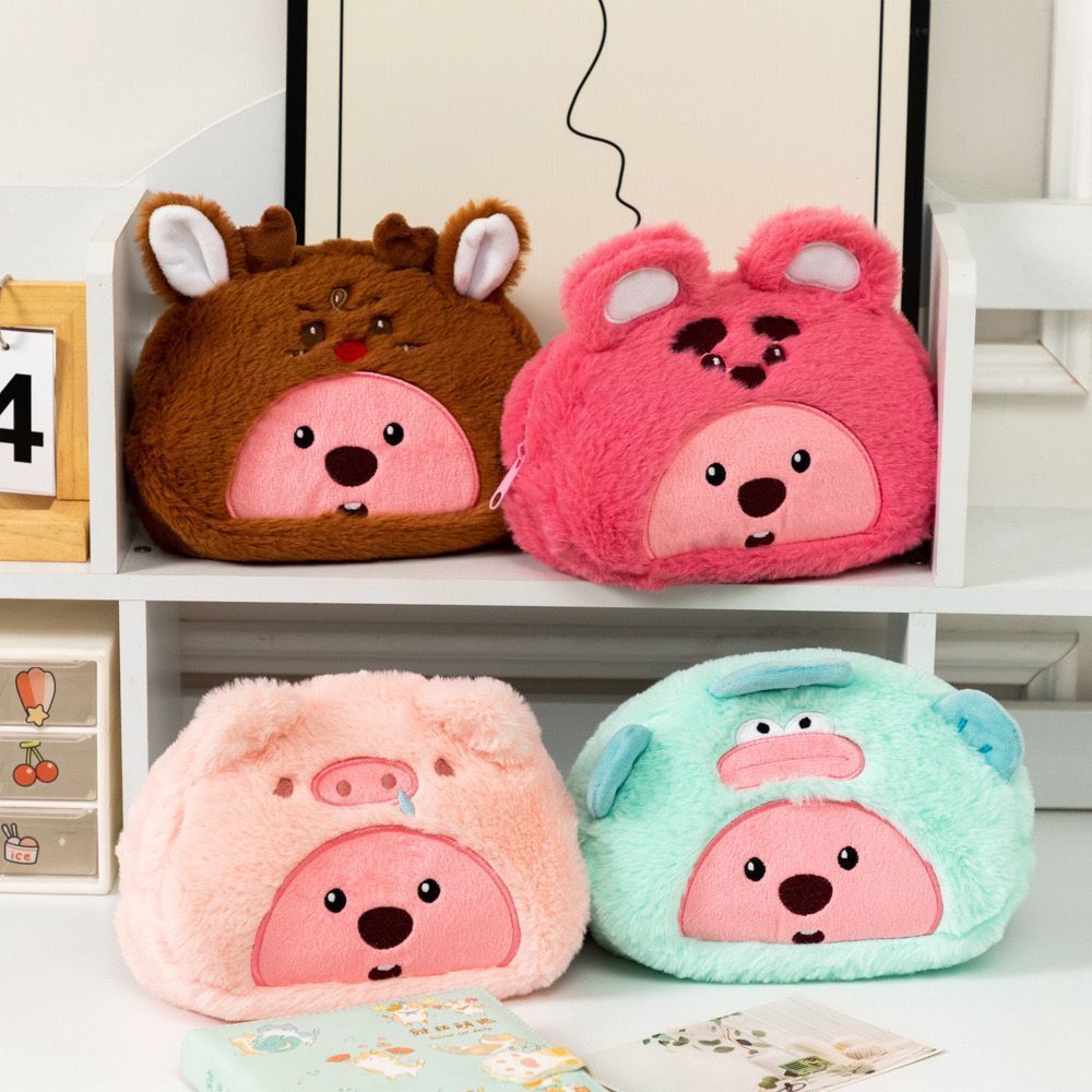 BEAR PLUSH PENCIL CASES