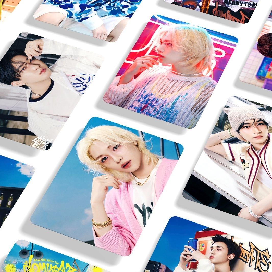 STRAY KIDS MERCH FOTOKARTEN 127 STÜCK DominATE CelebraATE (55 KARTEN + 72 AUFKLEBER)