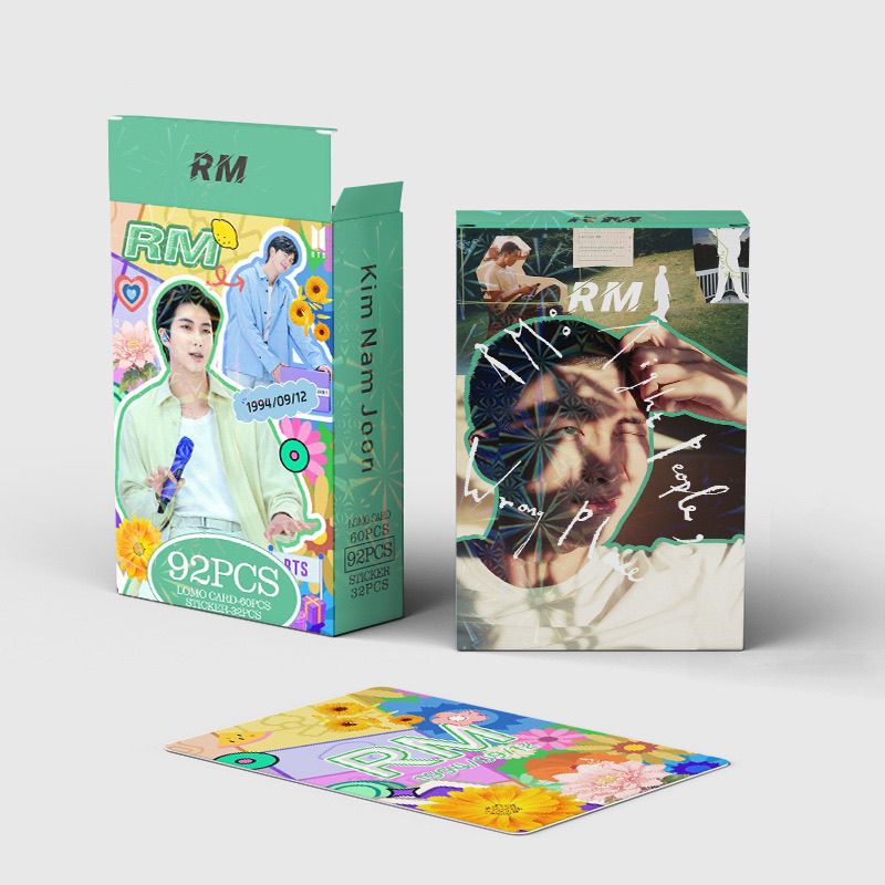 BTS RM PHOTOCARDS 92 PCS (60 PHOTOCARDS + 32 STICKERS)