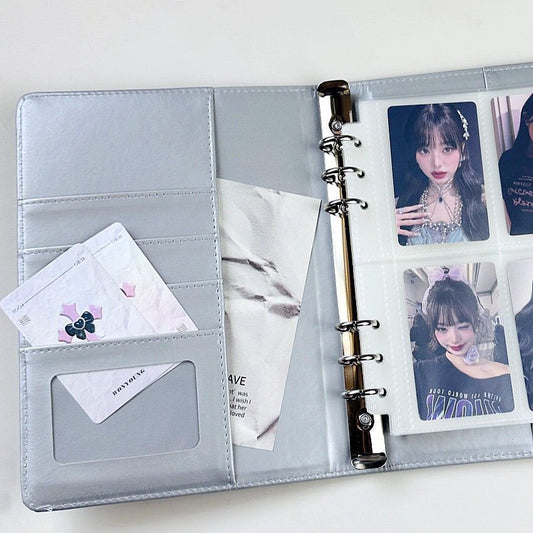 PHOTOCARD HOLDERS BINDER A5 + 20 DOUBLE-SIDED PLASTIC SHEETS (160 SPACES)