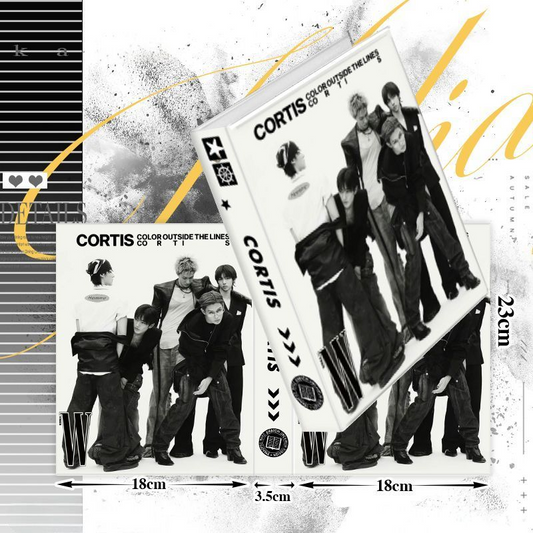 CORTIS PHOTOCARD HOLDERS BINDER A5 + 20 PLASTIC SHEETS WITH CAPACITY FOR 80 PHOTOCARDS