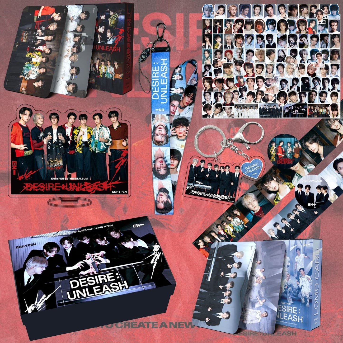 ENHYPEN DESIRE: UNLEASH GIFT BOX WITH VARIOUS ITEMS!✨