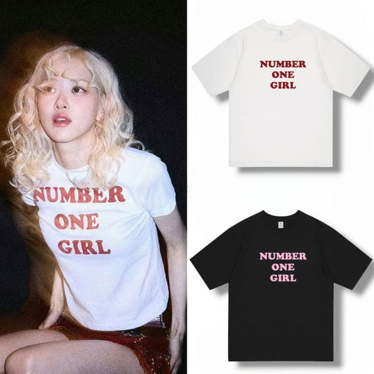 ROSÉ (BLACKPINK) NUMBER ONE GIRL T-SHIRT 100% COTTON