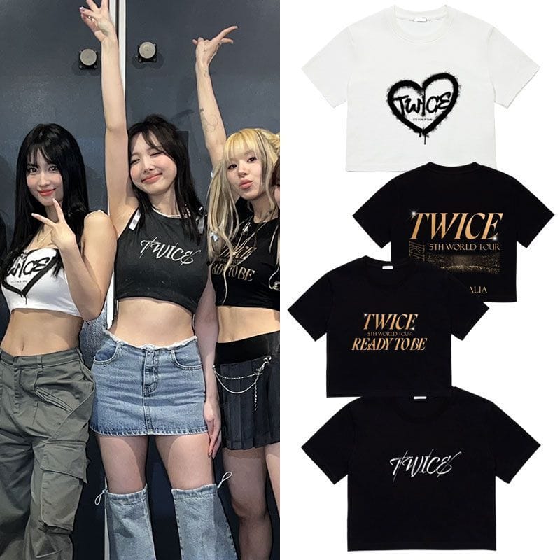 TWICE READY TO BE CROPPEDS/T-SHIRTS 100% BAUMWOLLE