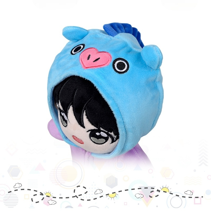 PUPPE BTS + BEKLEIDUNG BT21 (alle Mitglieder)