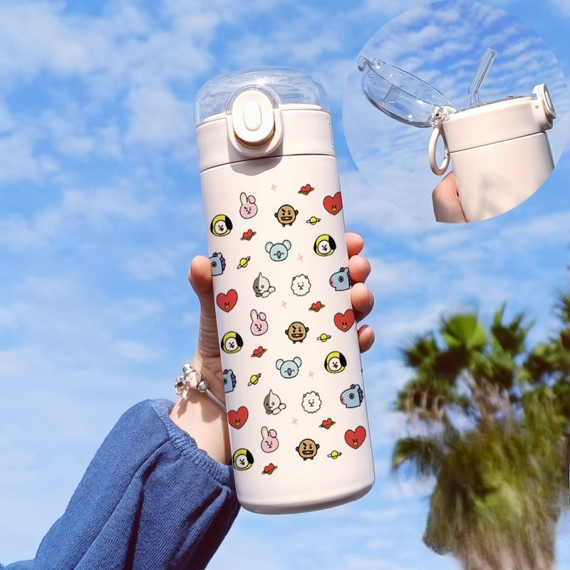 BT21 STAINLESS STEEL THERMAL BOTTLES 420 ML