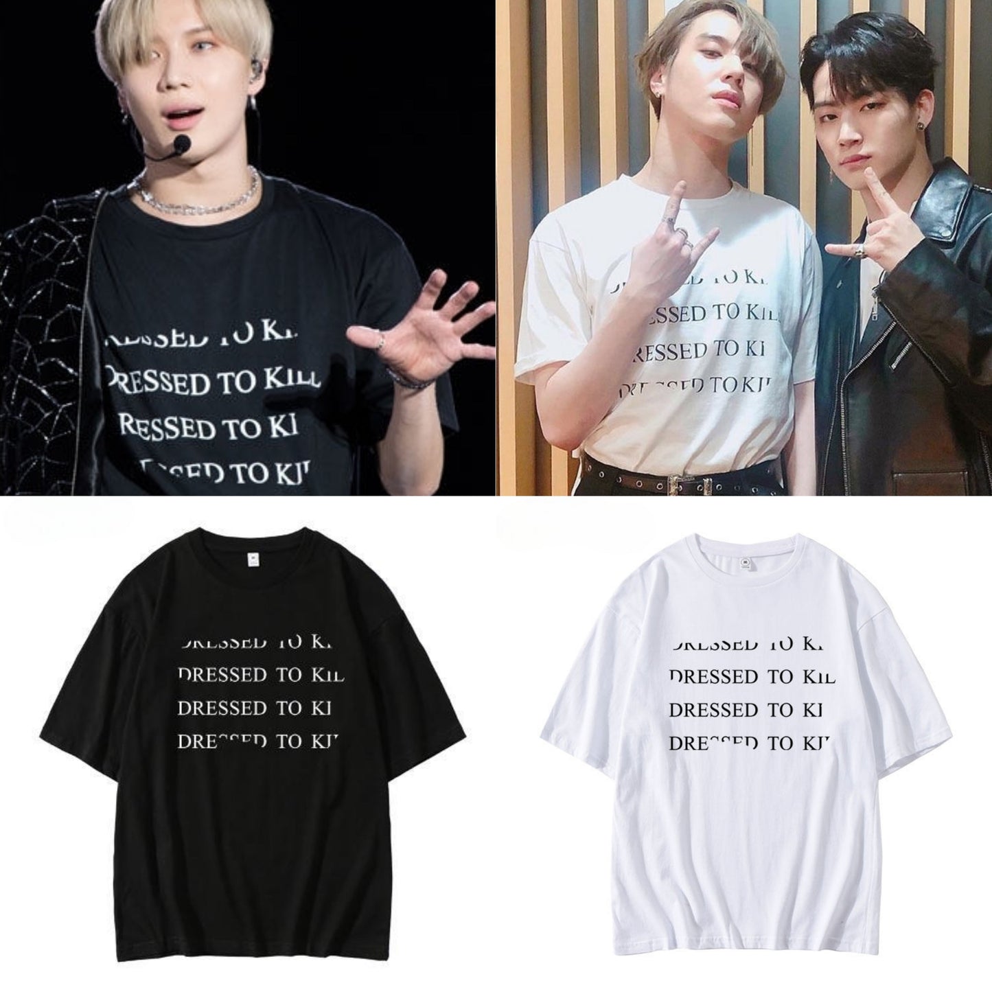 SHINEE "DRESSED TO KILL" T-SHIRT 100% BAUMWOLLE