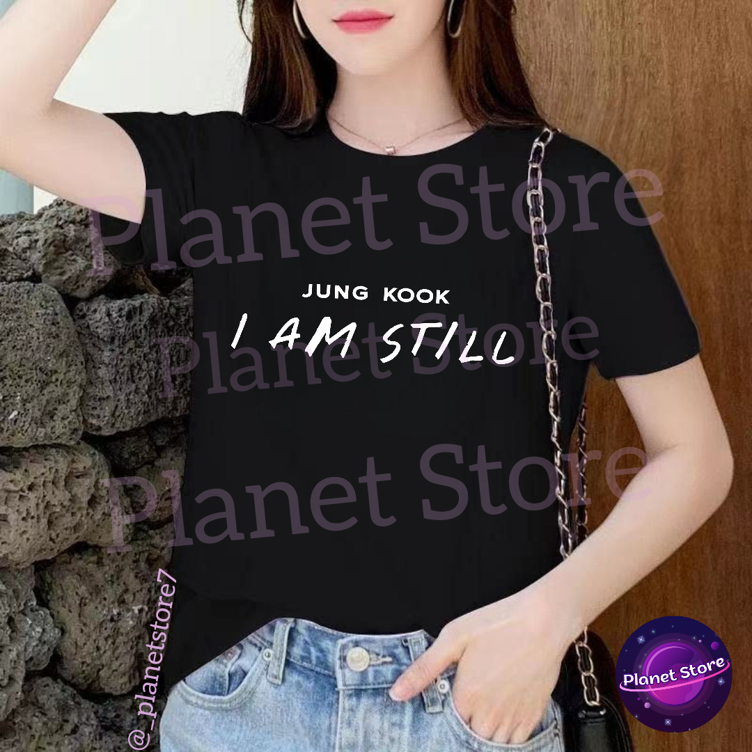 JUNGKOOK "I AM STILL" 100% COTTON T-SHIRTS (black and white) 