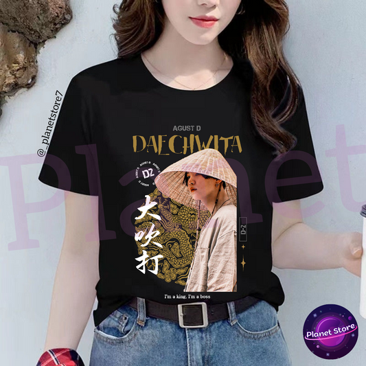 SUGA DAECHWITA AGUST D T-SHIRT 100% COTTON