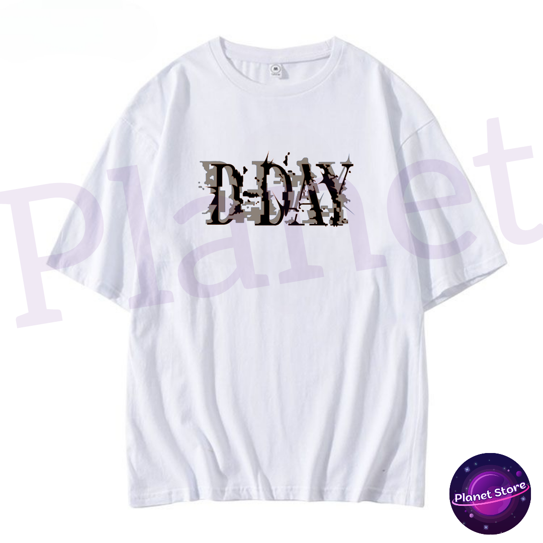 SUGA D'DAY AGUST D T-SHIRT 100% COTTON (black and white) 