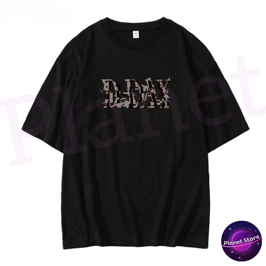 SUGA D'DAY AGUST D T-SHIRT 100% COTTON (black and white) 