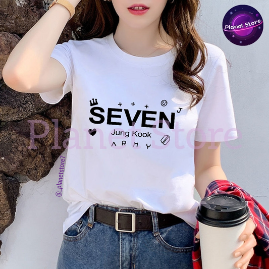 JUNGKOOK SEVEN 100% COTTON T-SHIRT 