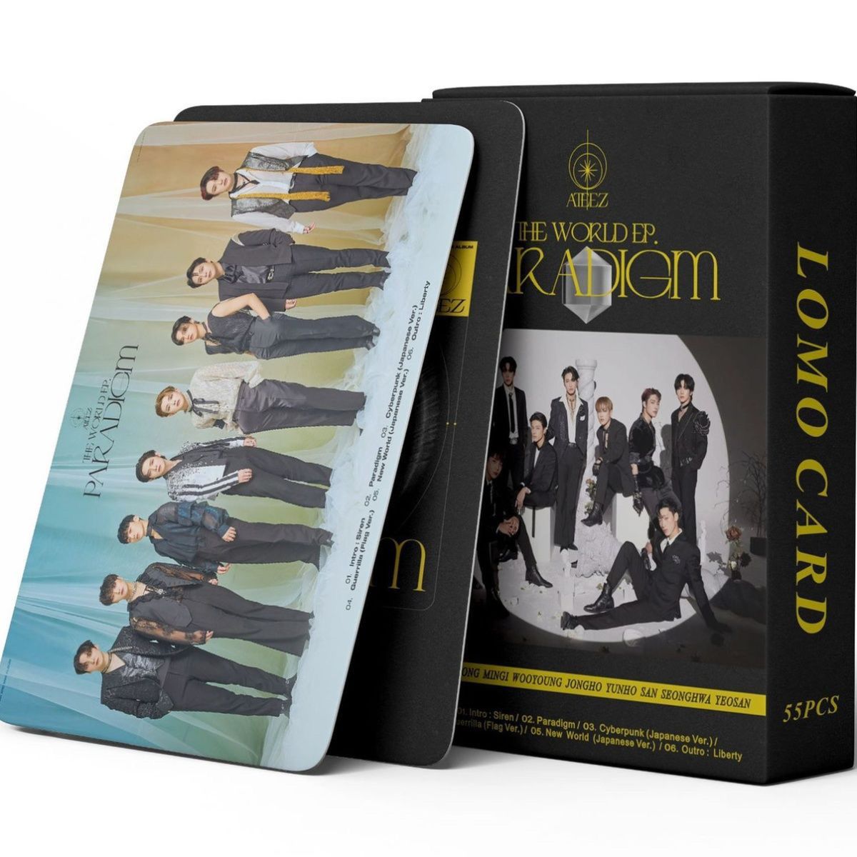 FOTOKARTEN ATEEZ ZERO FEVER EPILOGUE 55 STÜCK