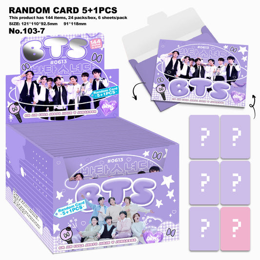 SURPRISE PHOTOCARDS BOX (Multiple Groups) 24 packs 144 items