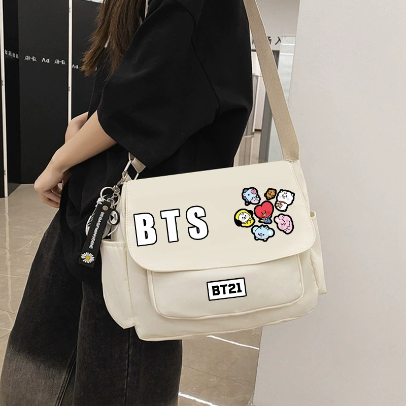 BTS BT21 TASCHEN VERSCHIEDENE MODELLE (schwarz und weiß)